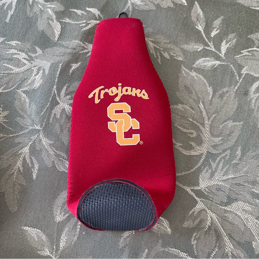 USC Trojan Bottle Cooler (2) - Carndinal Red/Gold